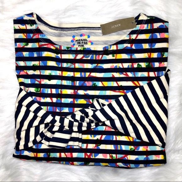 J. Crew Tops - NWT Michael De Feo for J Crew Abstract Stripe Top